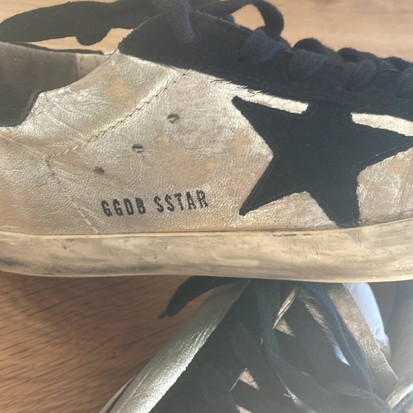 🍒authentic golden goose metallic sneakers 6 36 - Picture 3 of 9